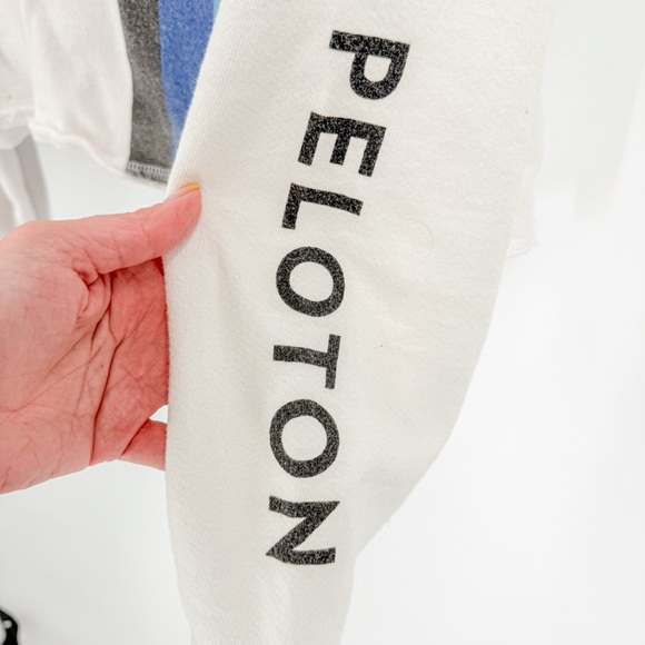 Peloton Kids Long Sleeve Shirt with Colorful Stripes - Picture 3 of 6